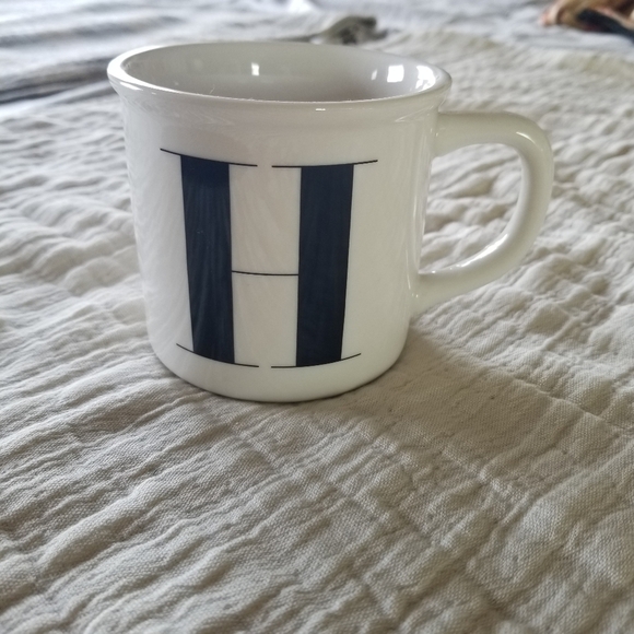 Pottery Barn | Ceramic Monogram H  Coffee Mug - Picture 1 of 7